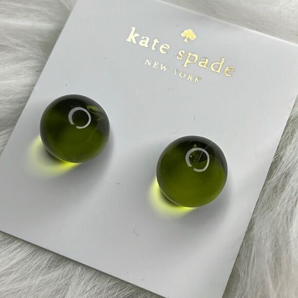 Kate Spade & Green Lucite Stud
Statement Earrings - Picture 1 of 4